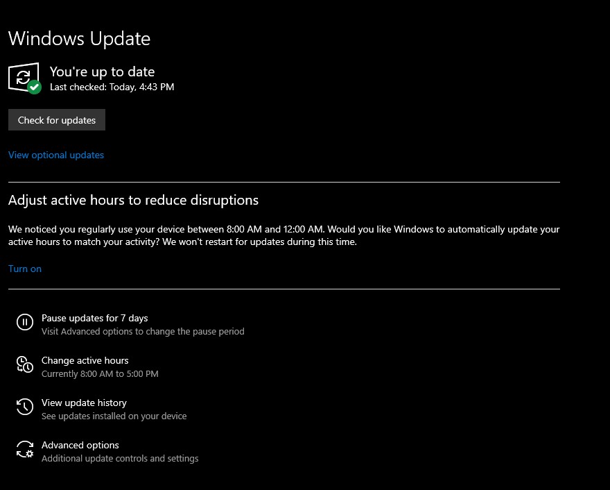 Fix #4 Update Windows PC using Windows settings