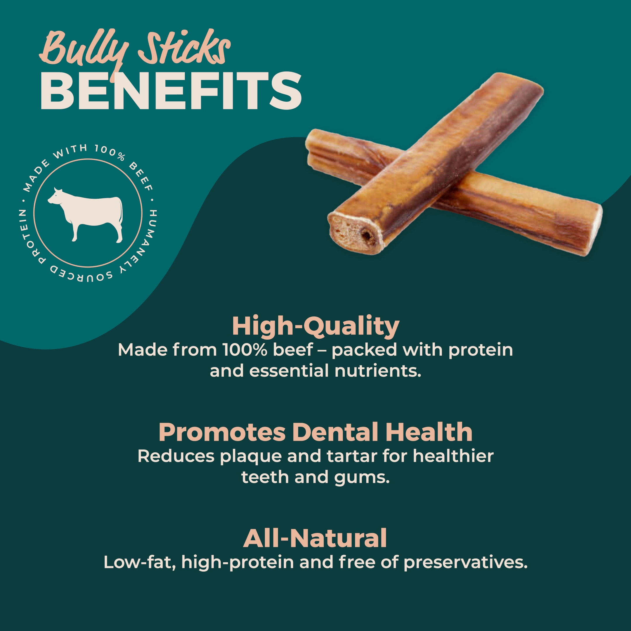 6 Inch Monster Bully Sticks | Extra Large Bully Sticks - Benefits