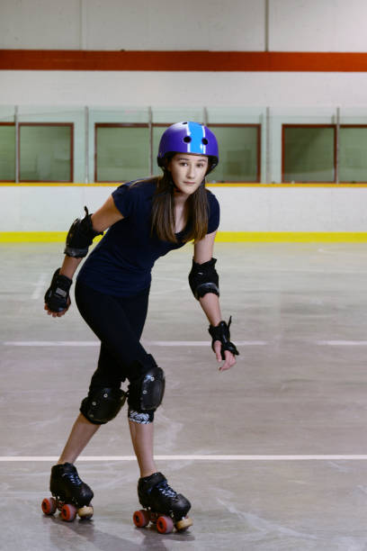 Player On A Roller Derby Rink