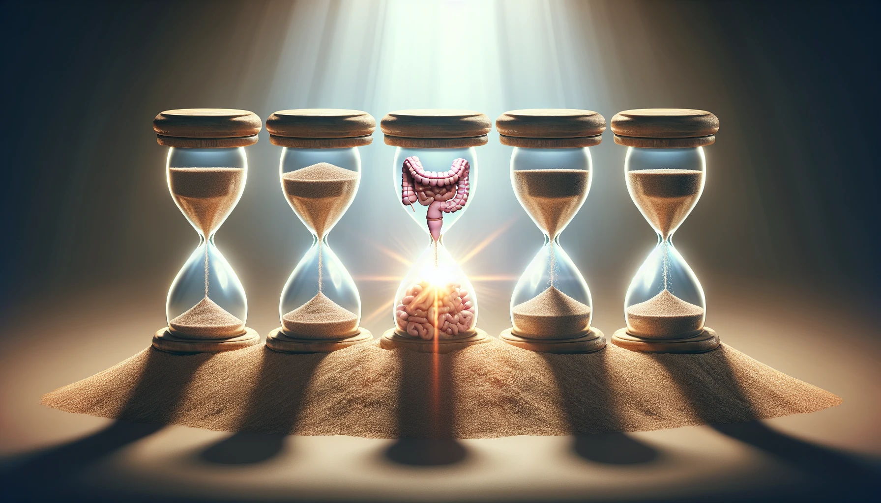 Illustration of prognosis and survival rates for colon cancer