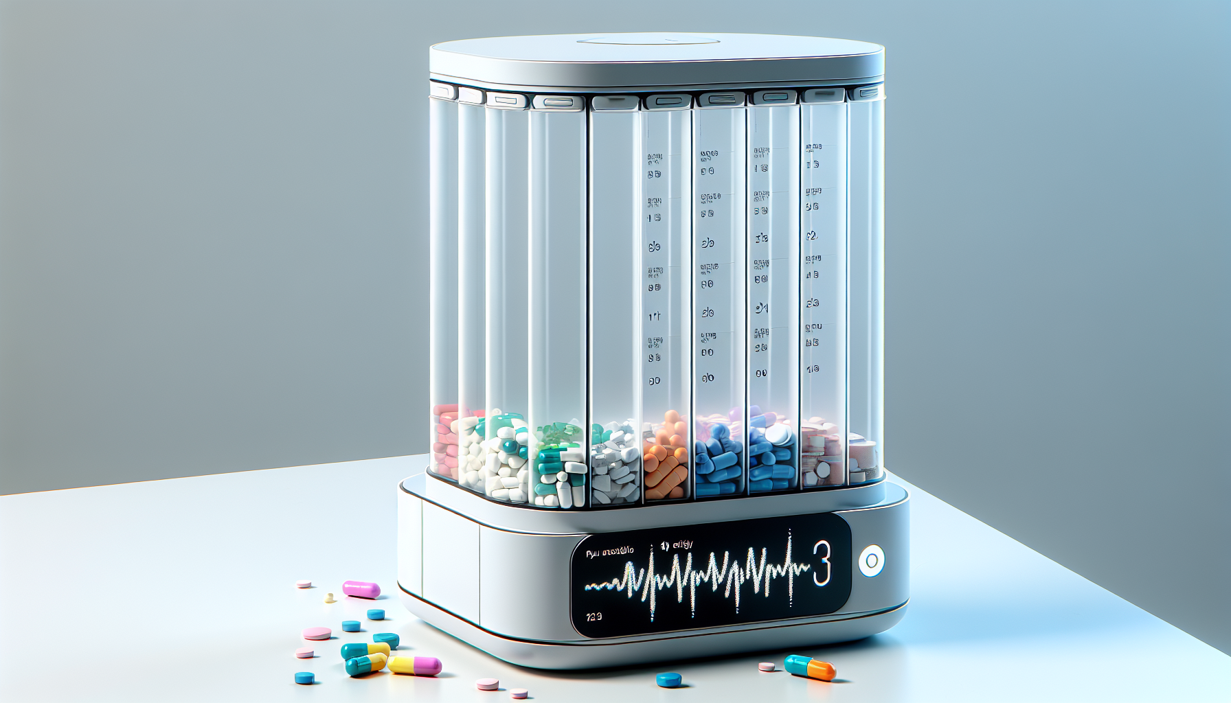 Hero pill dispenser with medications inside