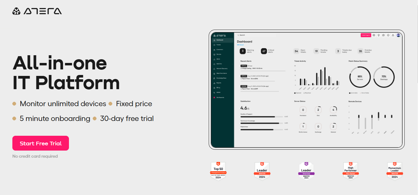 Atera IT assest management Asset Panda competitor