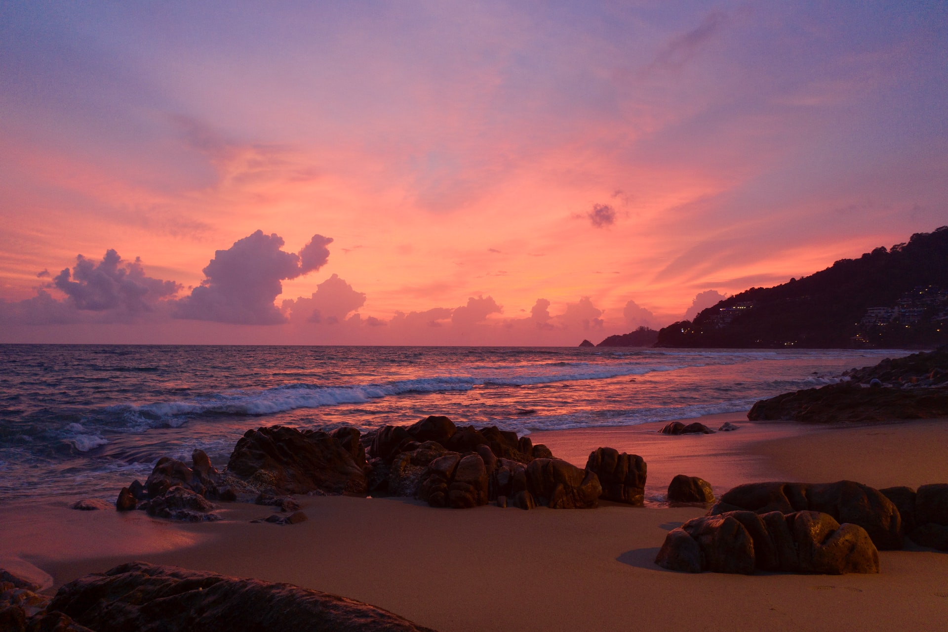 Sunset at a Beach