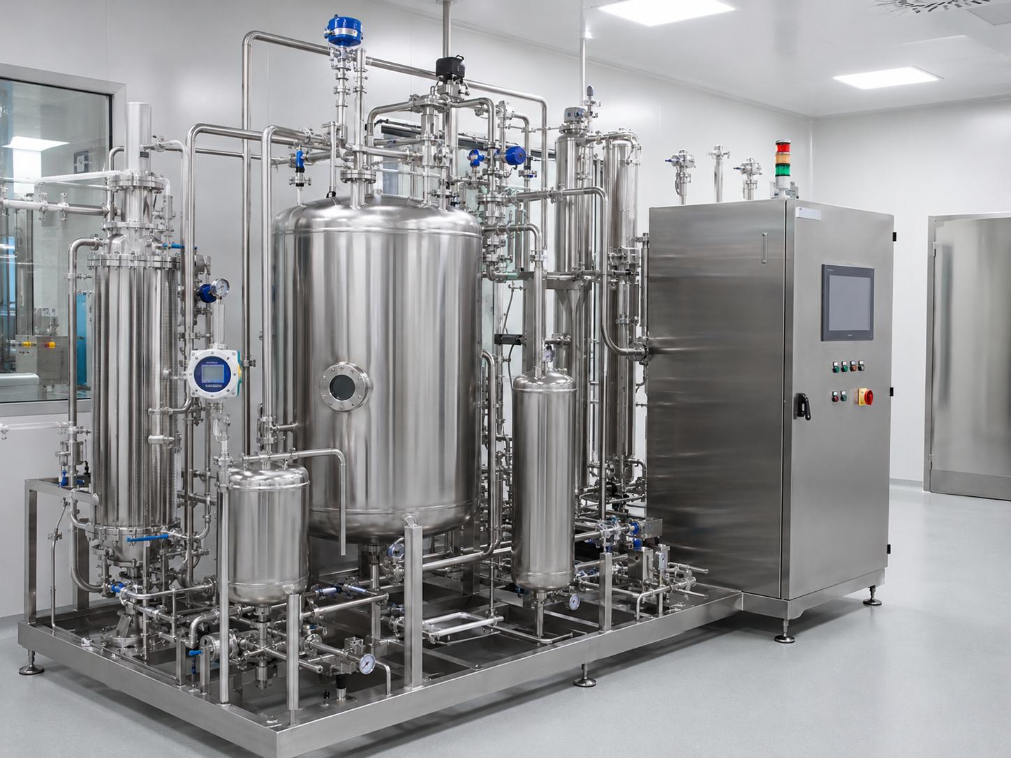 GMP oriented ethanol recovery system for biopharmaceutical solvent reuse applications