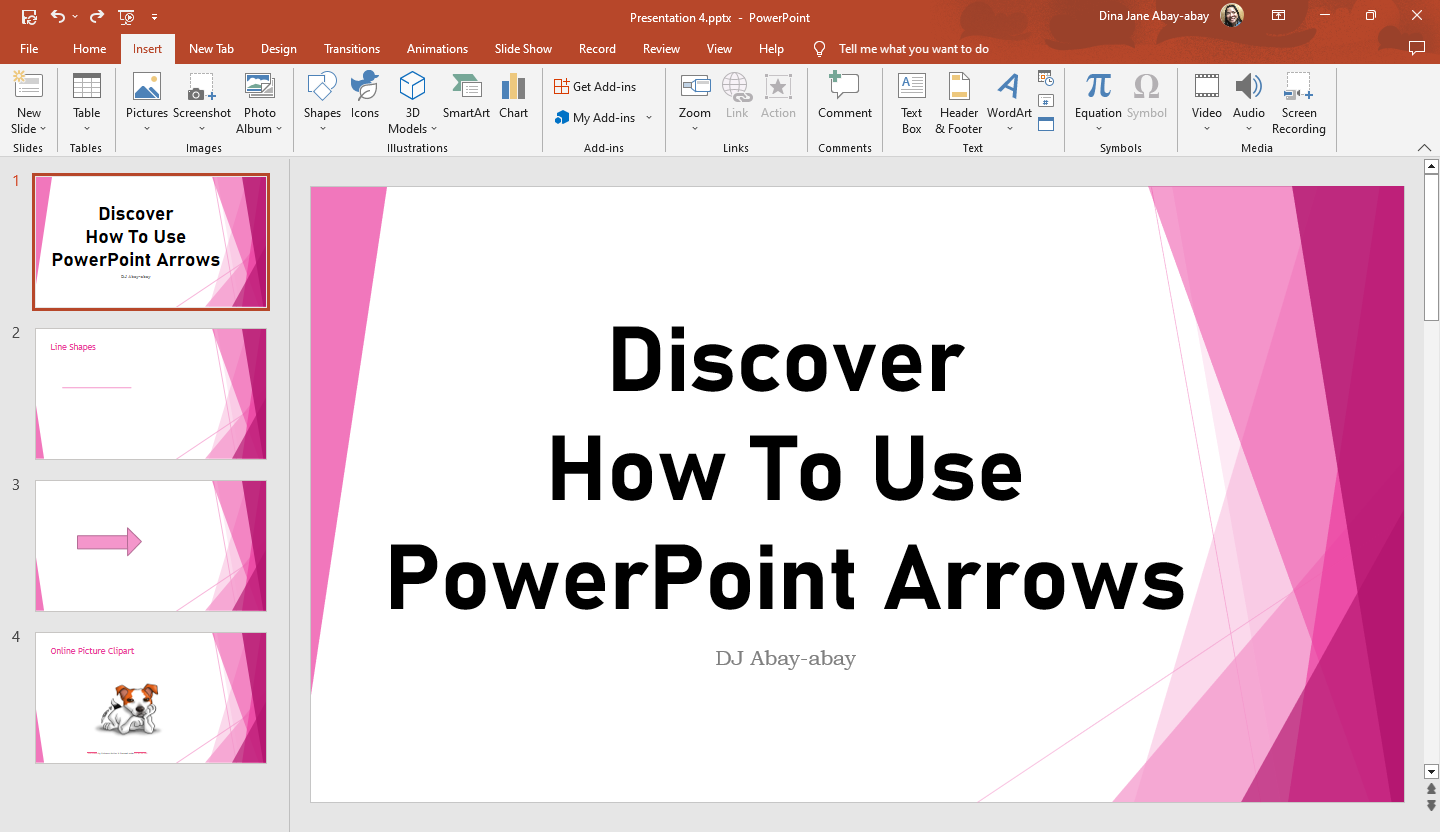 Open your PowerPoint slide