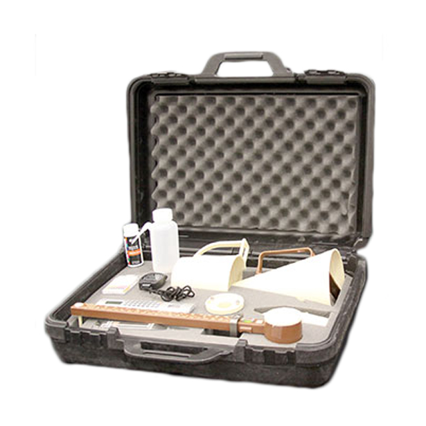 A photo of a slurry testing kit, an essential tool for accurate pavement maintenance, providing reliable results with the use of slurry testing kit.