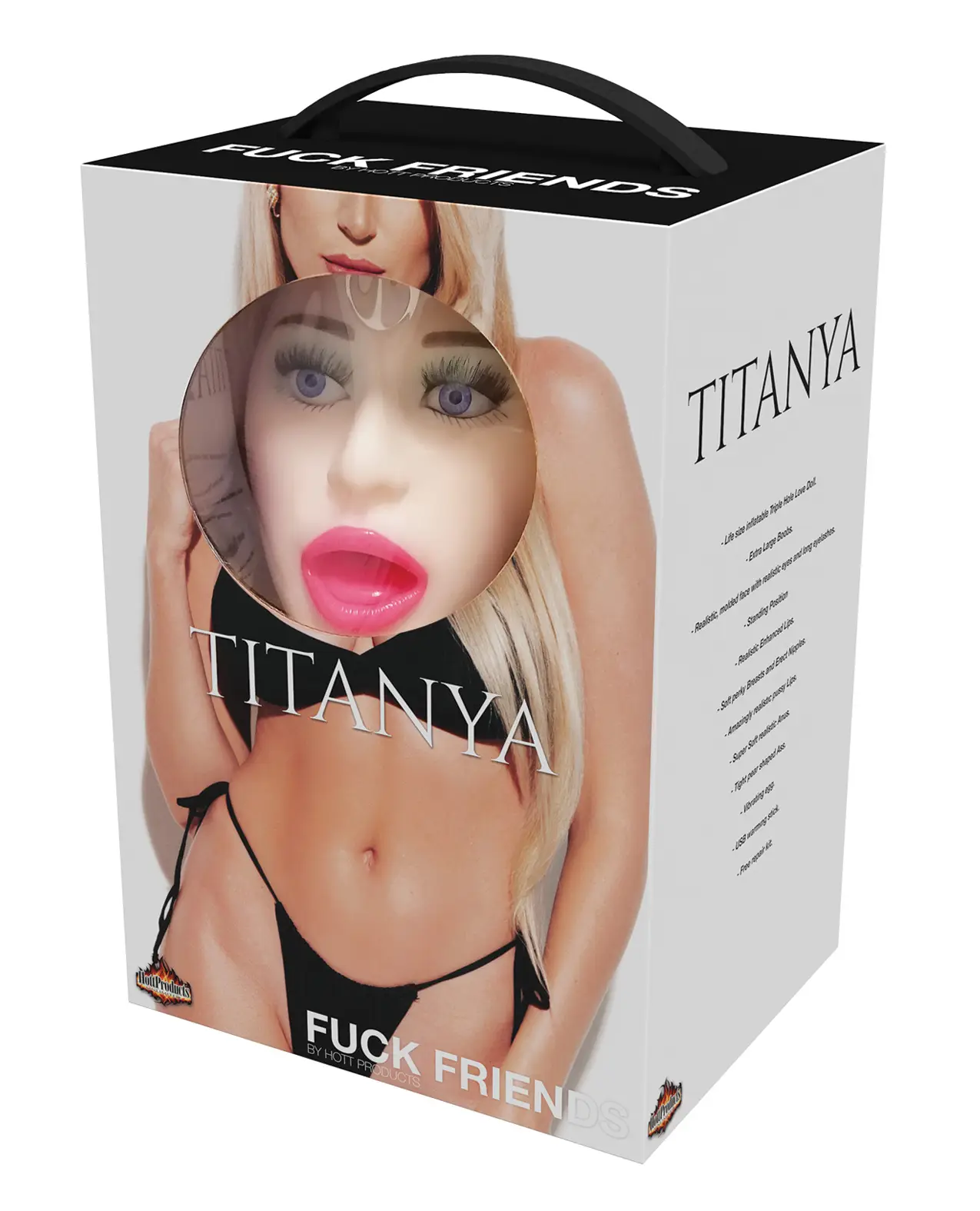 Fuck Friends Titanya Blow-Up Doll with Rechargeable Egg Kit – Vanilla