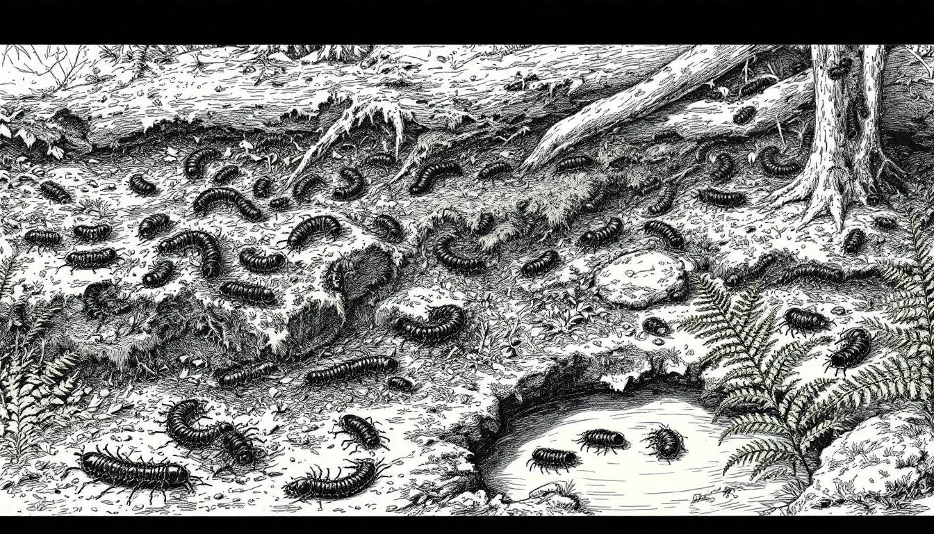 Different habitats where terrestrial isopods thrive.