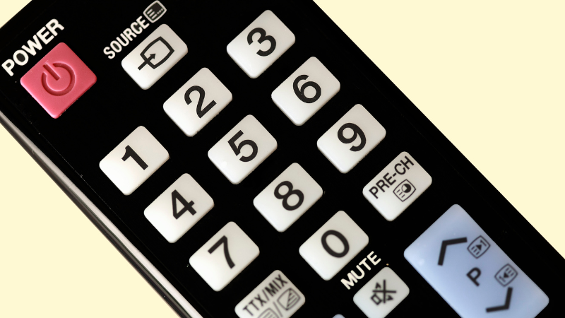 silicone keypad of a remote control