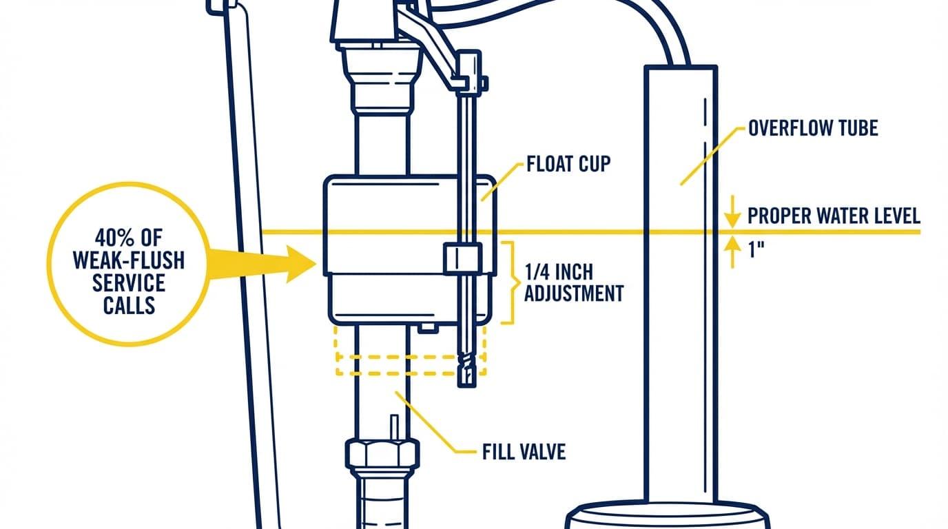 Common Reason 2: Not Enough Water in the Tank
