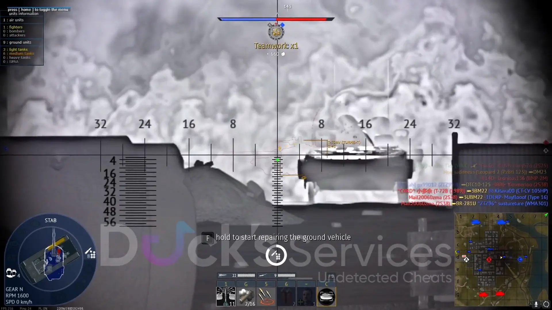 Enhanced aiming with War Thunder hacks