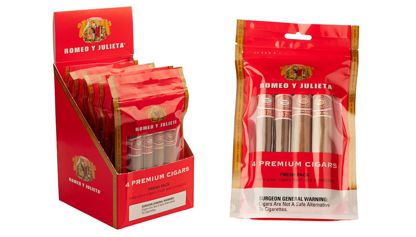 The perfect assortment includes 4 iconic Romeo y Julieta cigars