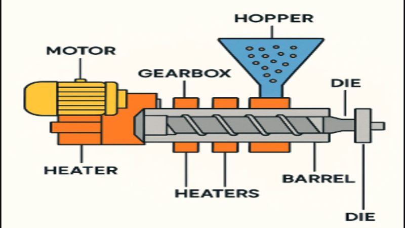Silicone extrusion process