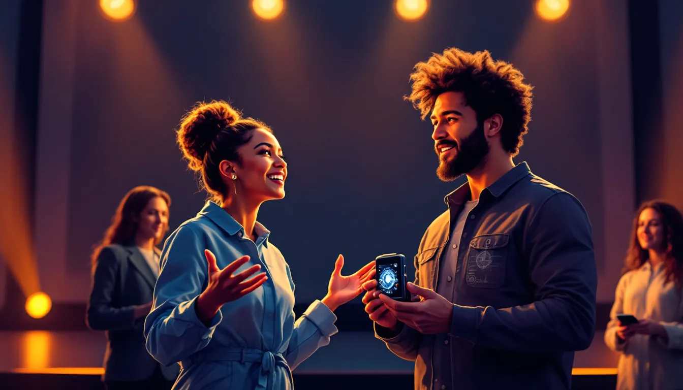 An illustration of focused speakers showcasing their design and functionality.