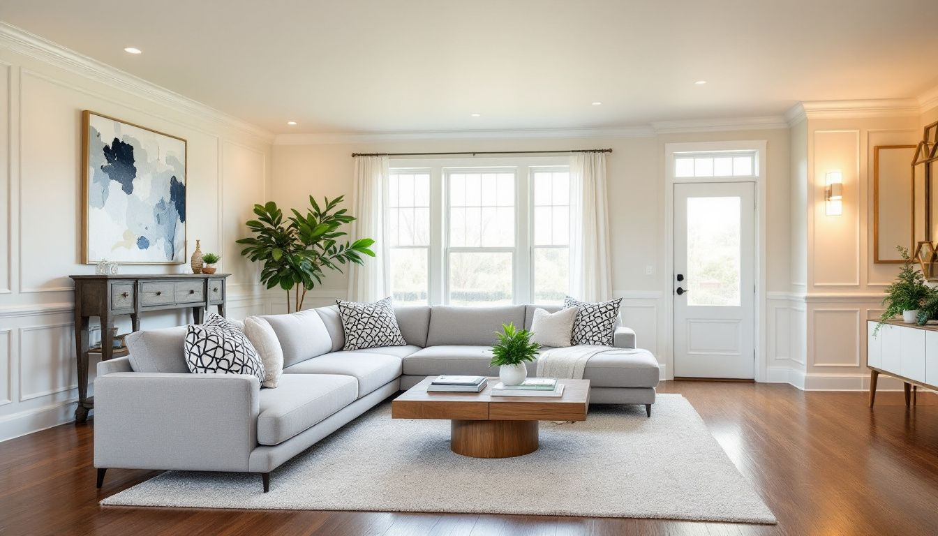 A beautifully staged living room showcasing the importance of staging in selling homes.