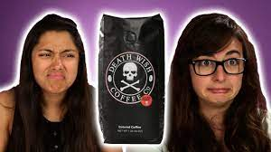 People Try Death Wish Coffee For The First Time - YouTube