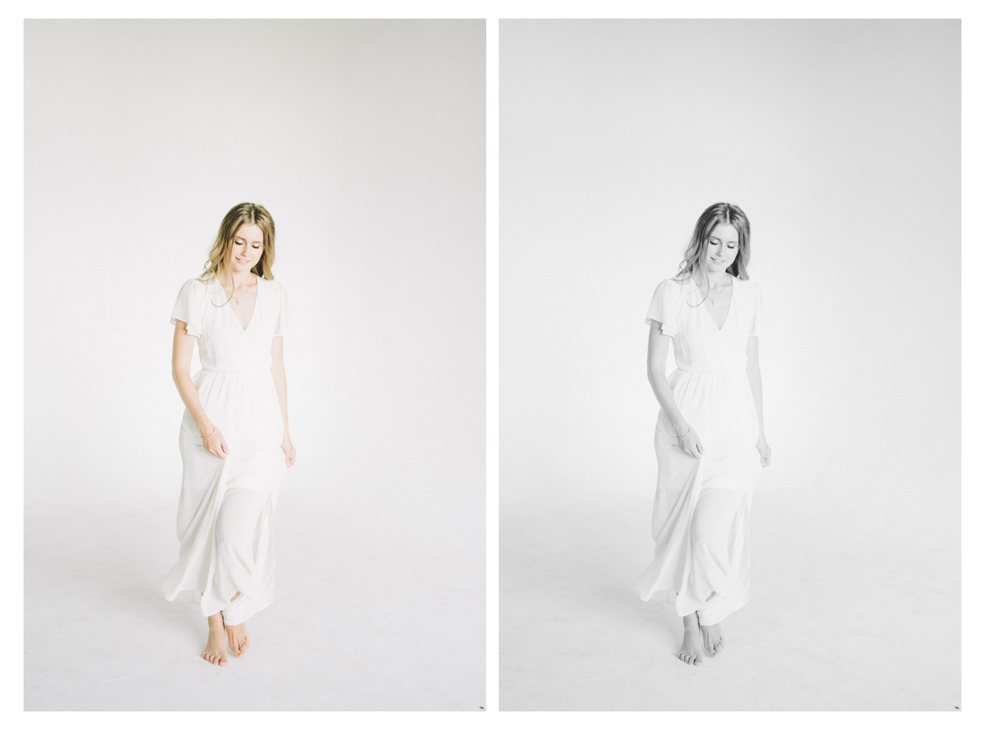 White image versus grayscale image