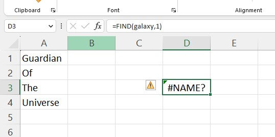 Named range reference and text value