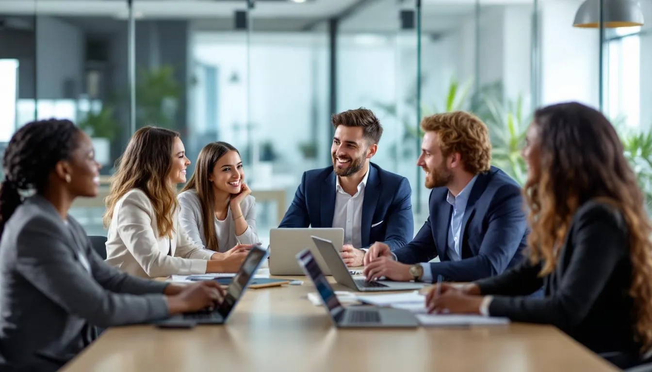 The image illustrates how top digital marketing agencies offer value through innovative strategies and tailored digital marketing solutions. It showcases various elements such as social media marketing, content creation, and effective advertising campaigns that enhance a brand's digital presence and visibility.