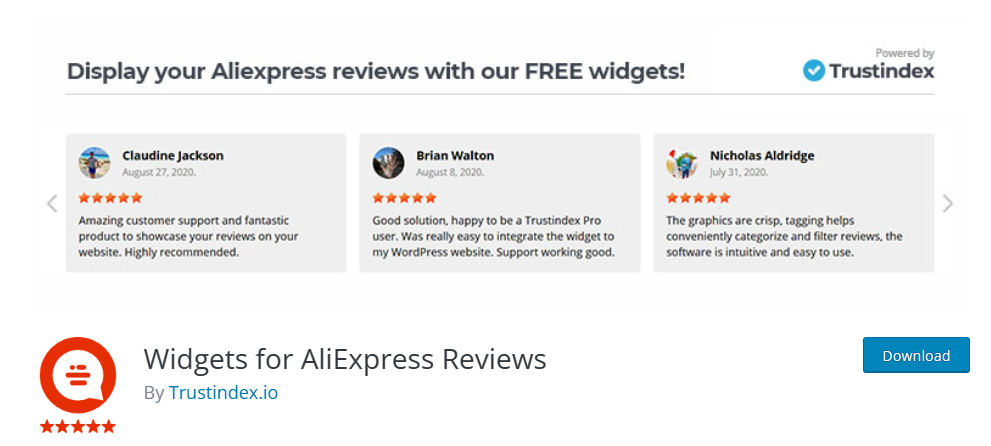 aliexpress reviews widget