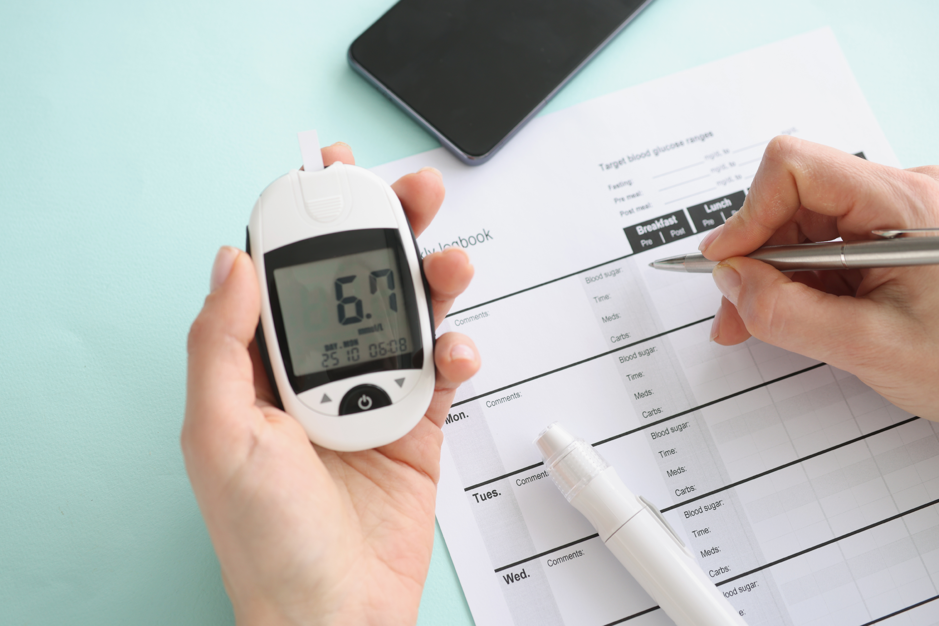 blood glucose levels, high blood sugar and low blood sugar should be an individual target 