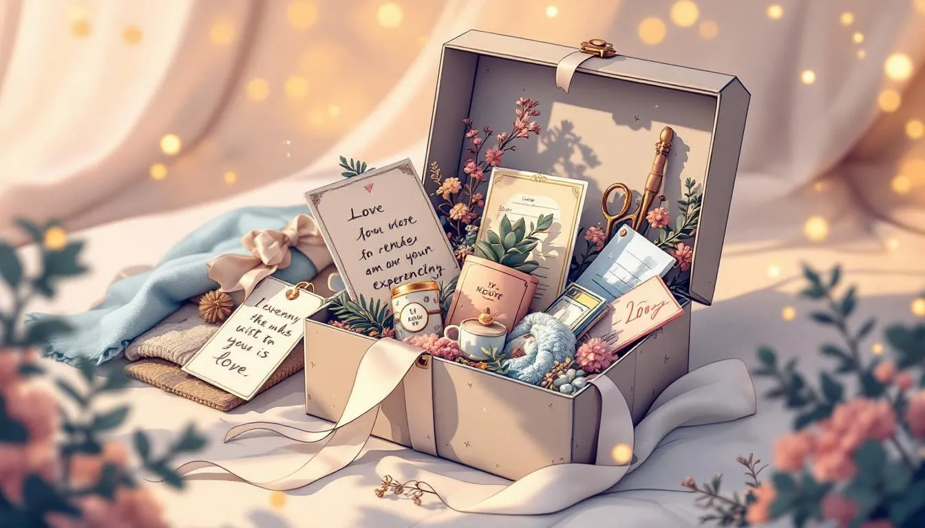 An experience gift box filled with thoughtful items and a personal touch.