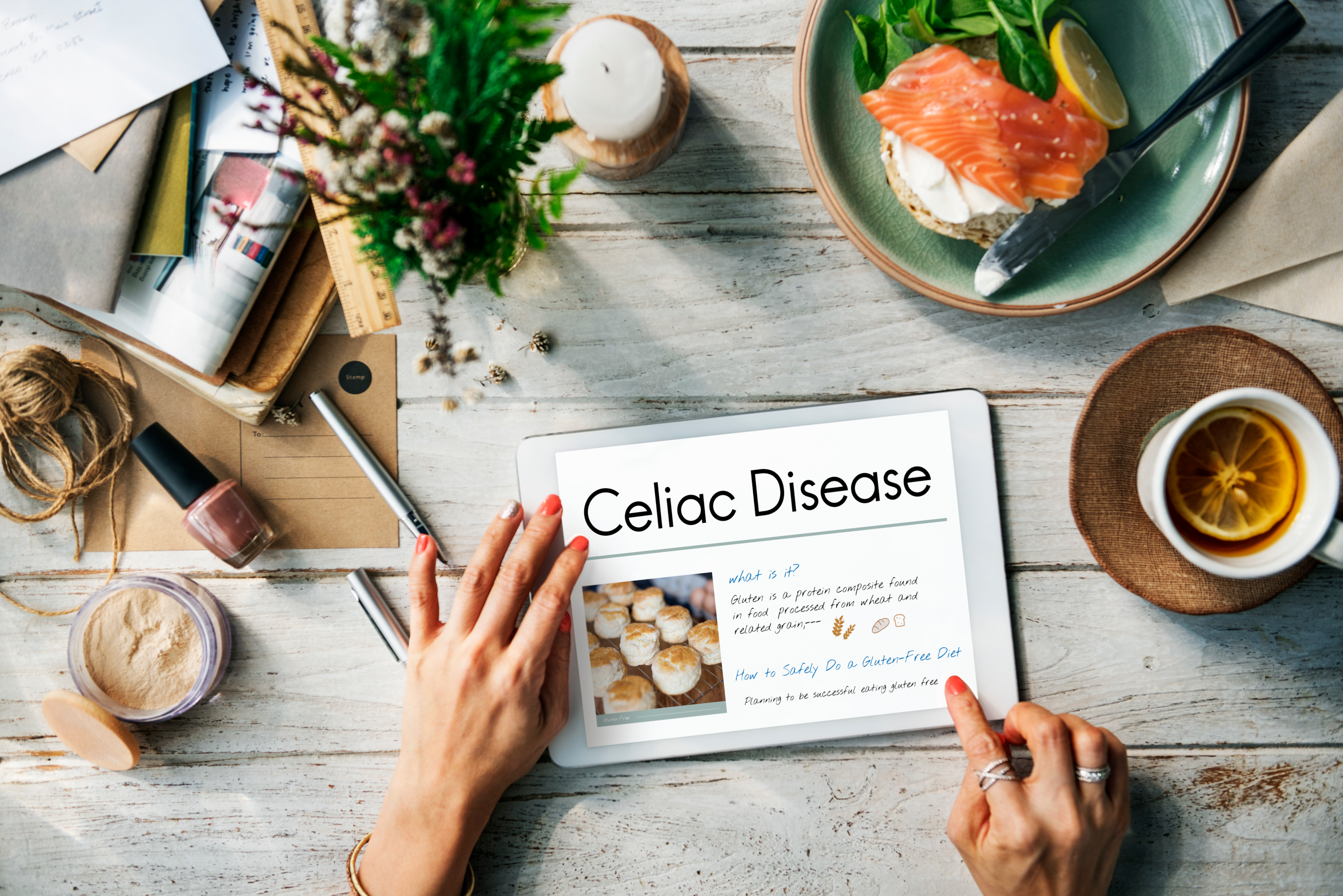 Chronic urticaria and other skin condition can be caused by untreated coeliac gluten sensitivity 