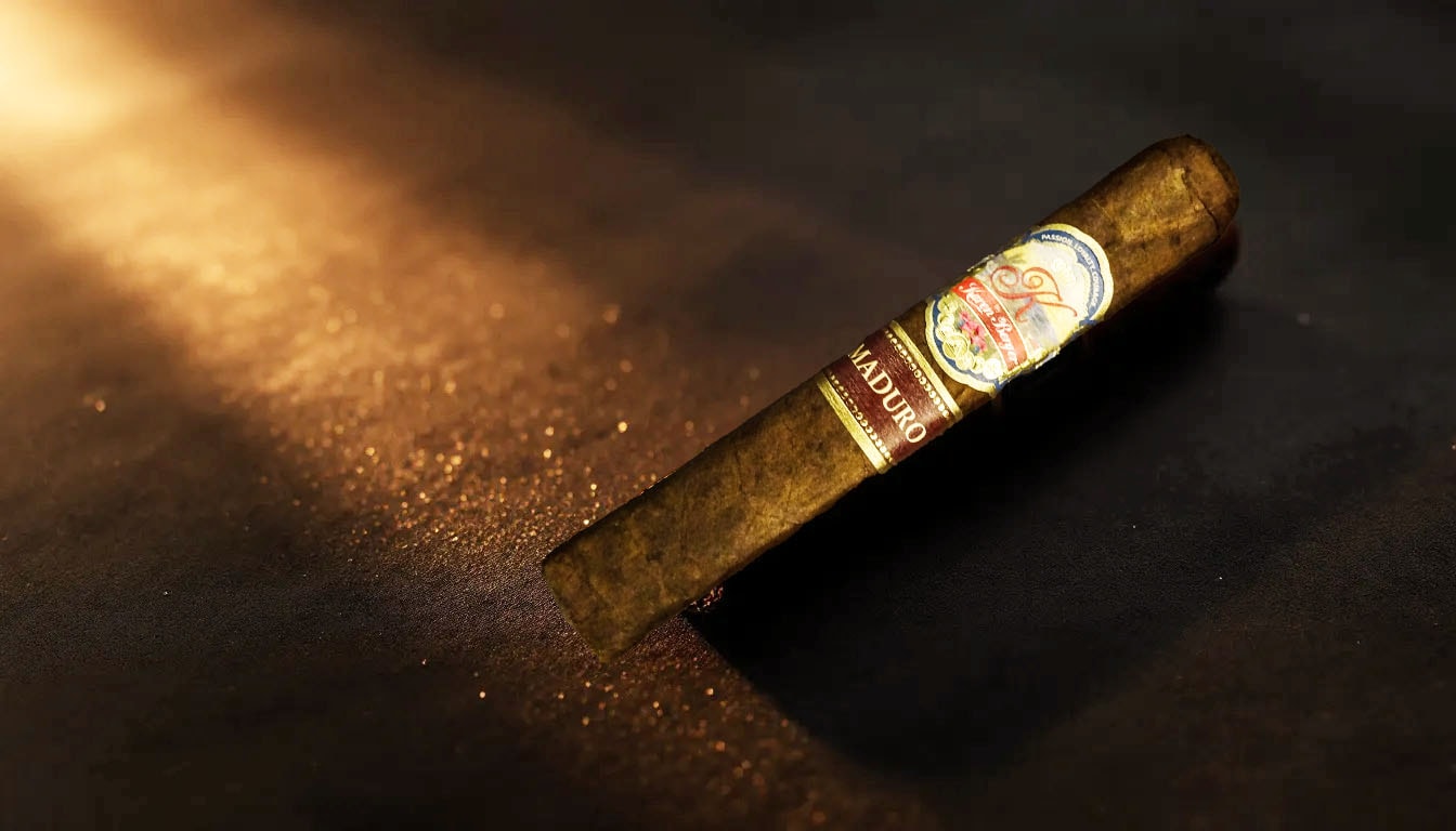 An overview image of K by Karen Berger Maduro Toro cigars, showcasing their unique design.