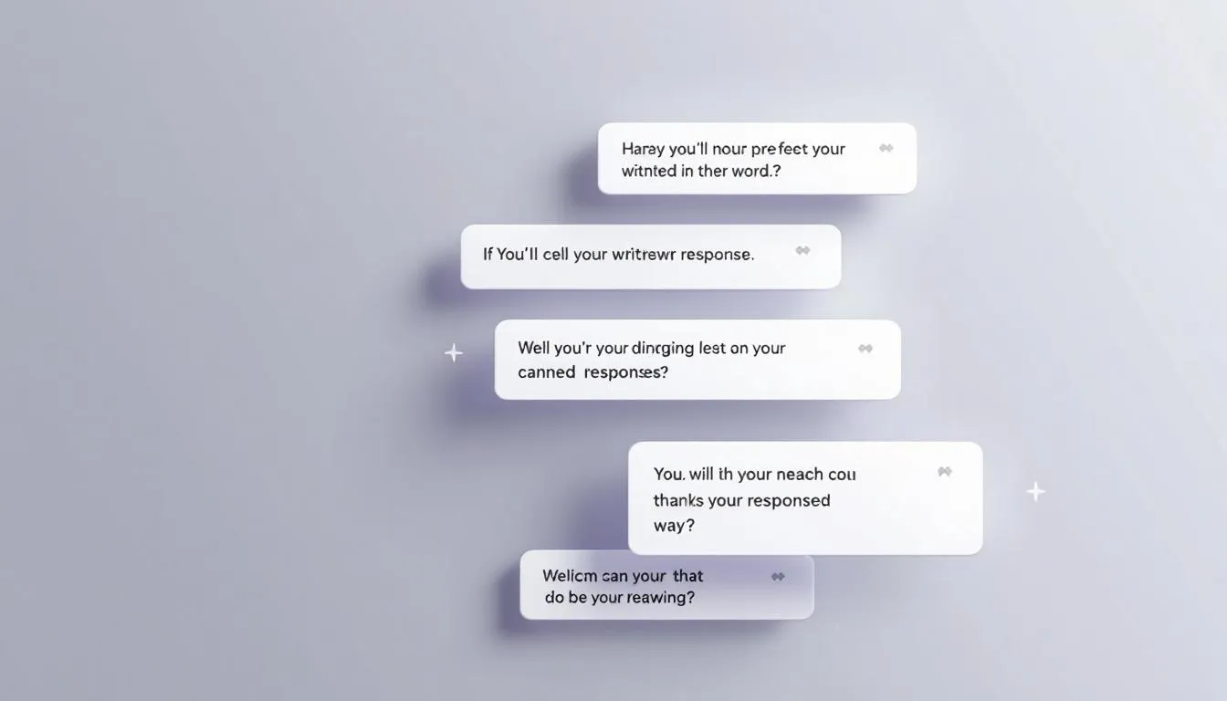 An illustration representing canned responses in customer service.