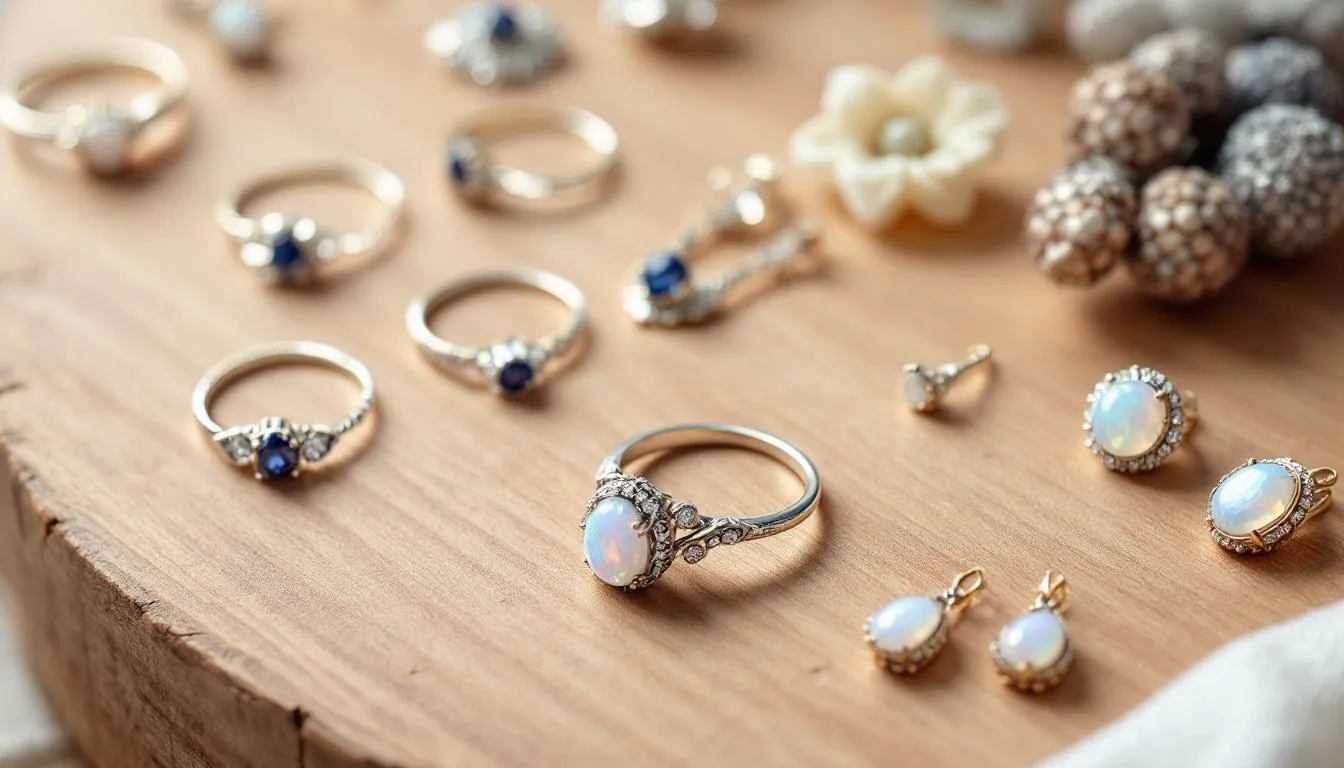 This image showcases a stunning collection of handmade earrings, featuring a perfect pair of sterling silver stud designs. The craftsmanship highlights the beauty of handcrafted jewellery, inviting women to explore unique styles.