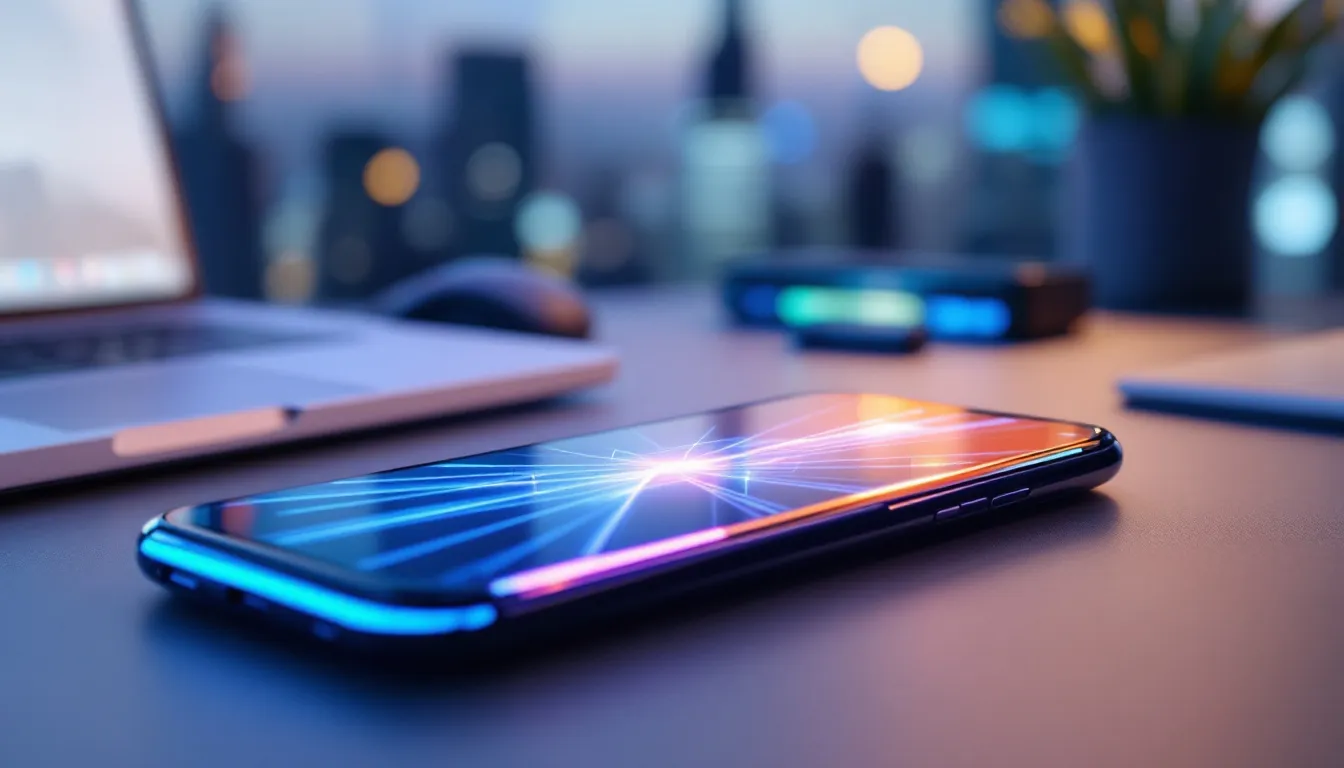 Un téléphone logiciel sur un ordinateur avec une interface de messagerie instantanée.