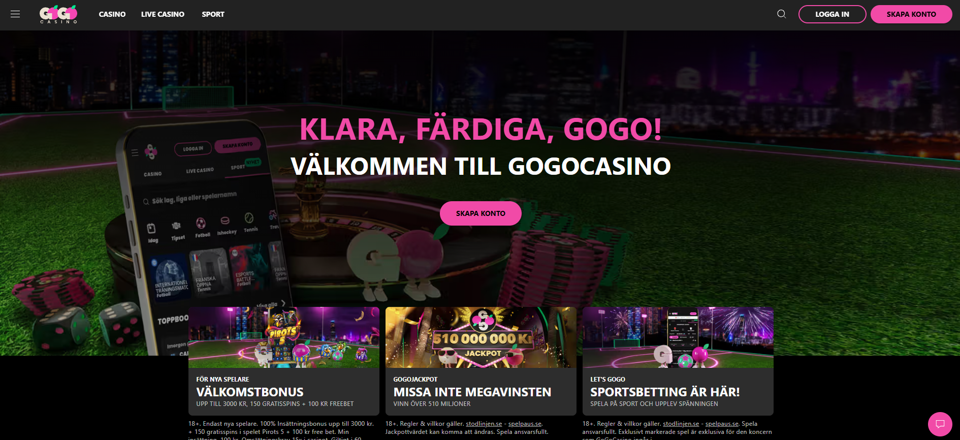 GoGo Casino bonus