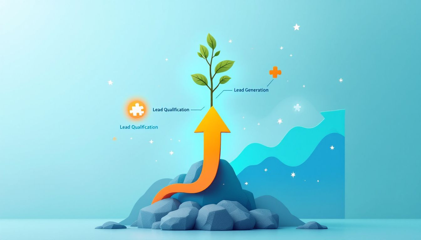 A chart displaying key performance indicators for measuring lead nurturing success.