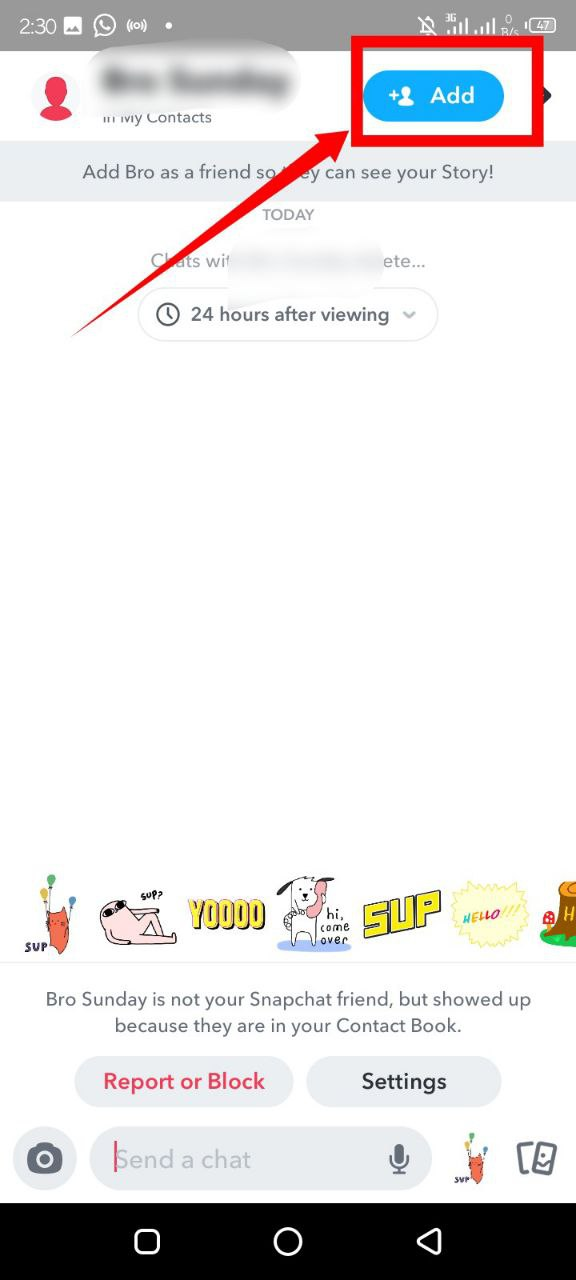 What Is The Grey X Next To Snapchat Name 