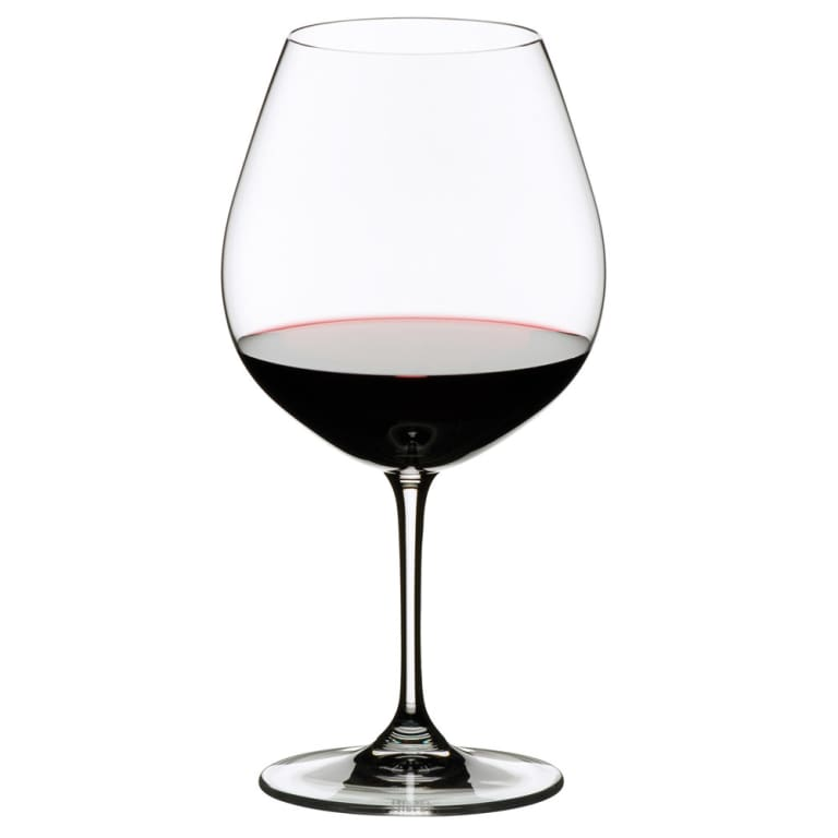 Burgundy wine in a wine glass