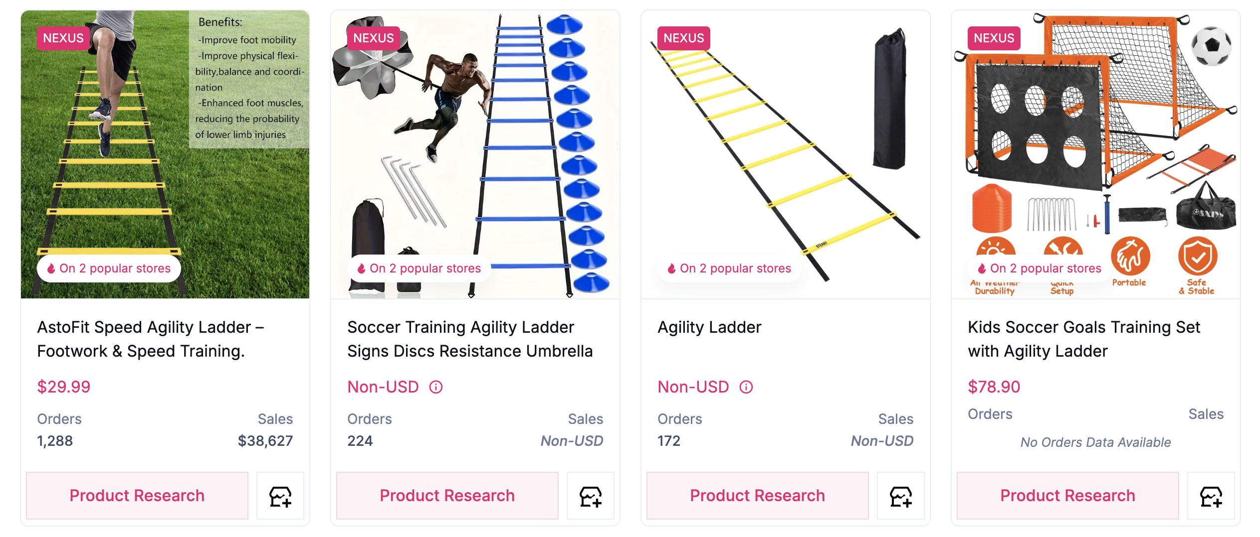 dropship fitness products - agility ladders