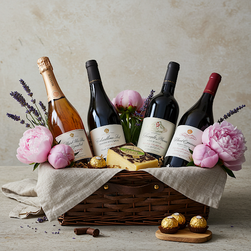 Purchase A gift basket with a great wide selection of wine can be the perfect gift