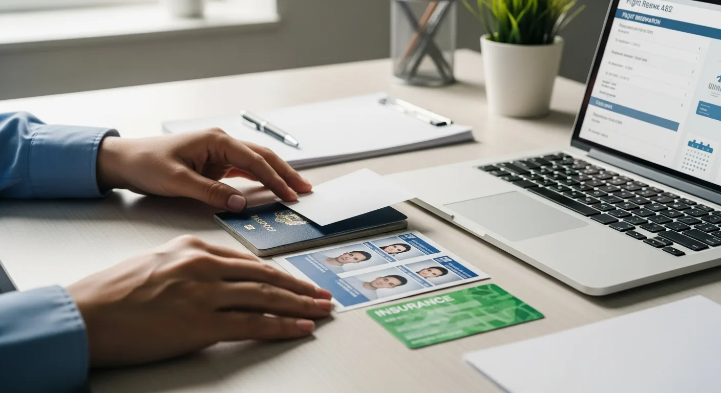 Type D Schengen visa application walkthrough including dummy ticket placement