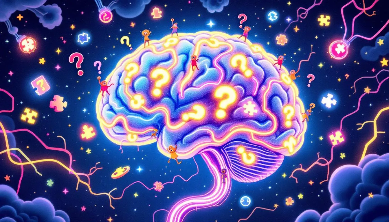 An illustration depicting the relationship between zinc and cognitive function, highlighting zinc's role in memory and learning.