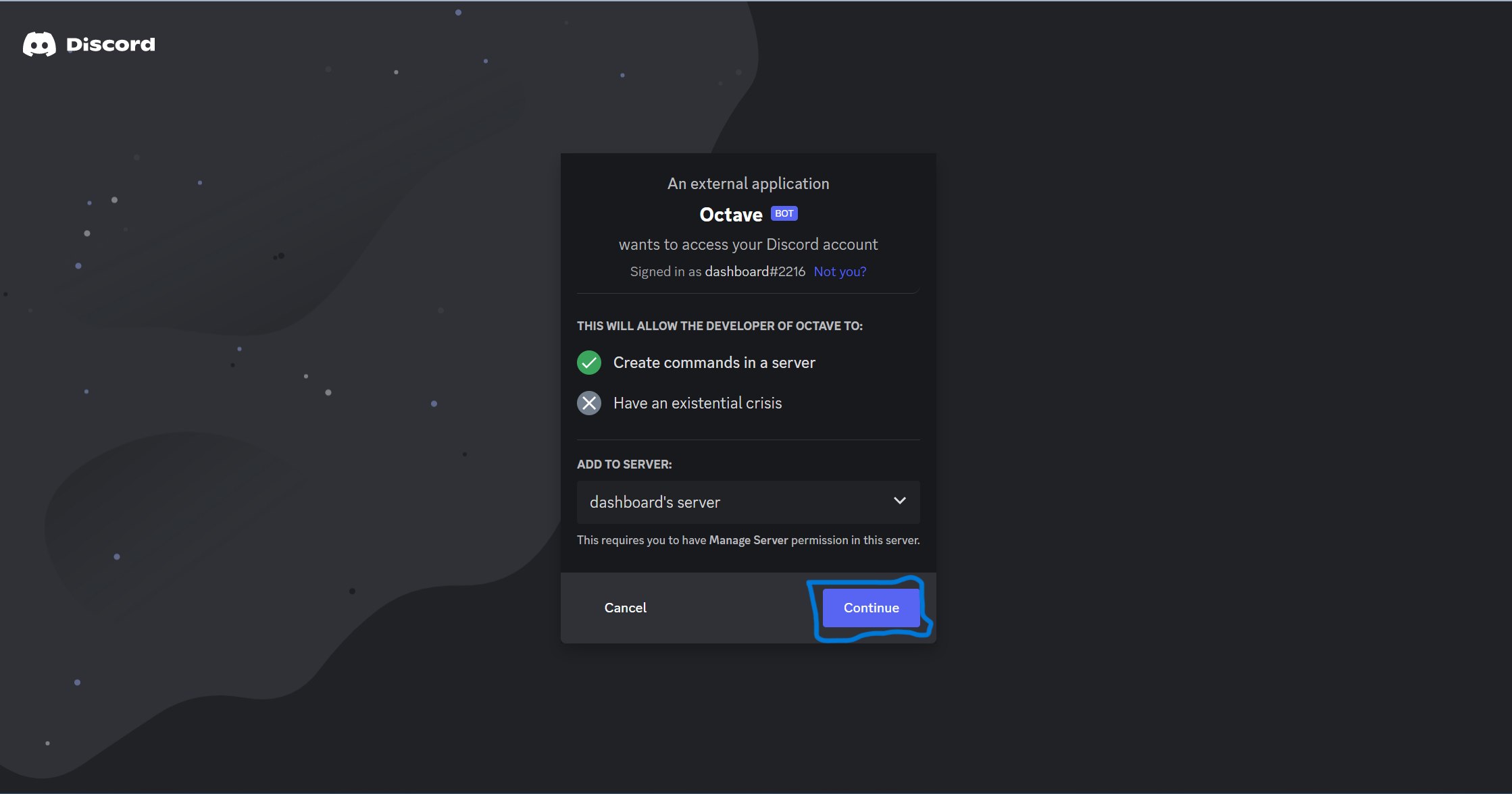 How to Set Up Octave Discord Bot Commands?