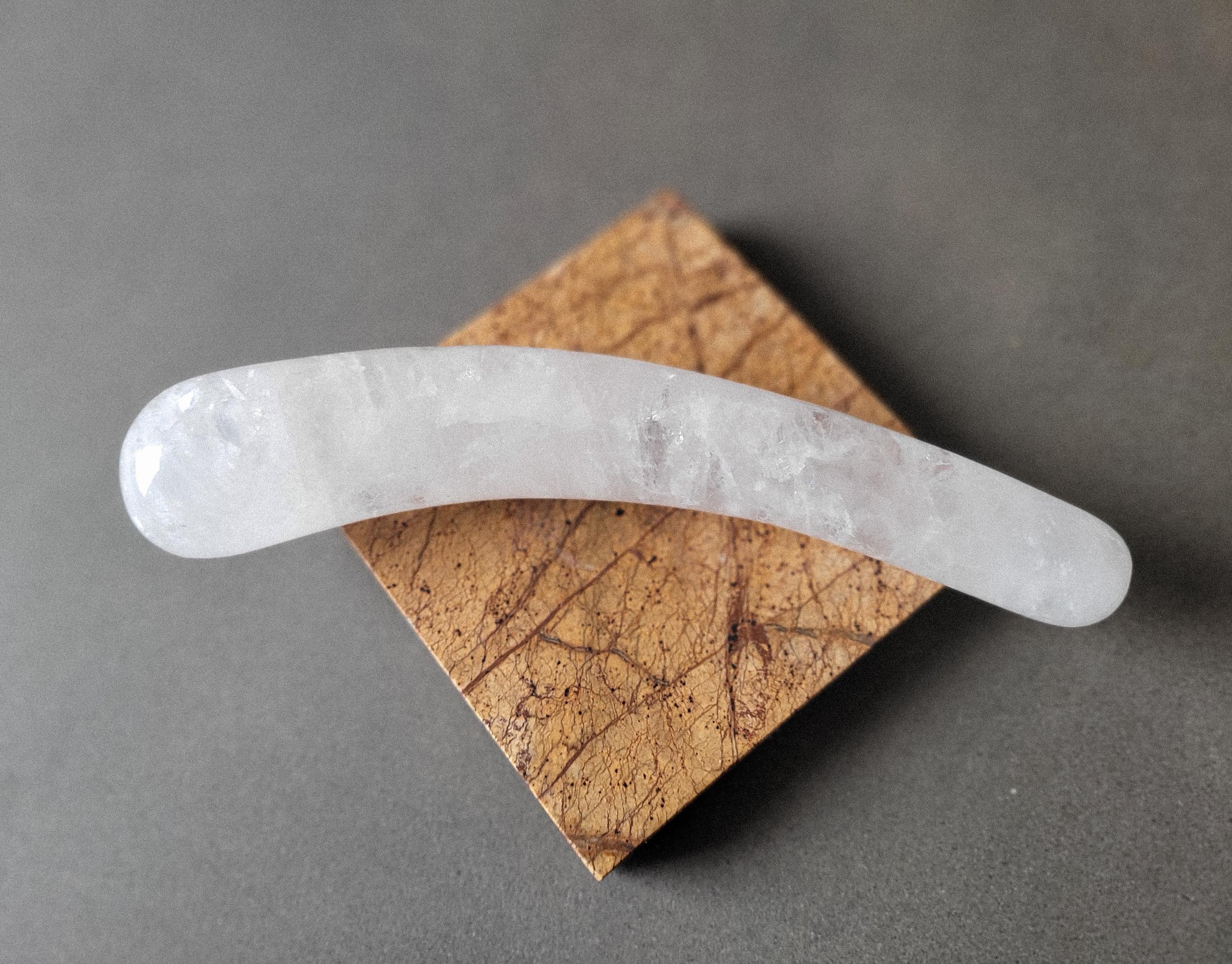 The Curve | Clear Quartz Crystal Yoni Wand