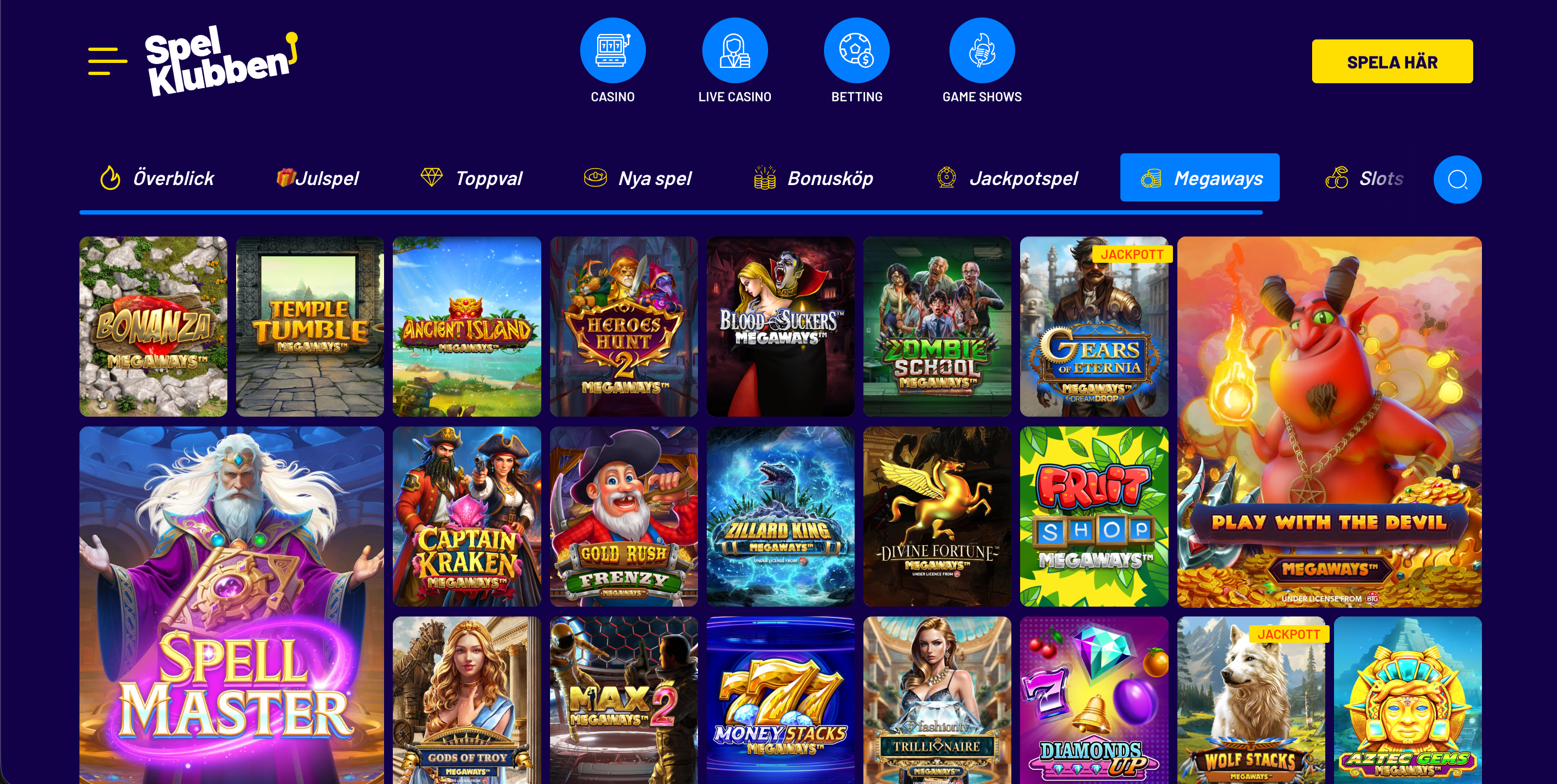 Spelklubben megaways