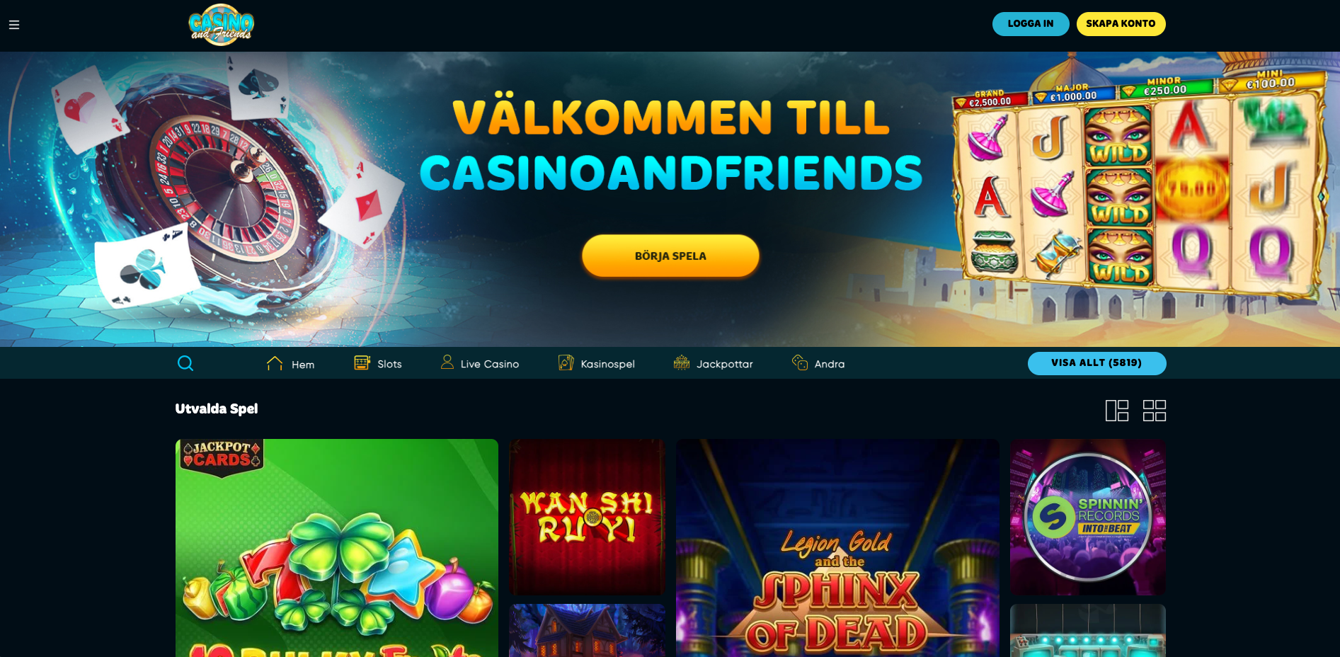 Casino & Friends - Spela ansvarsfullt