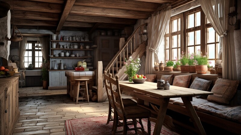 Interior of a classic home