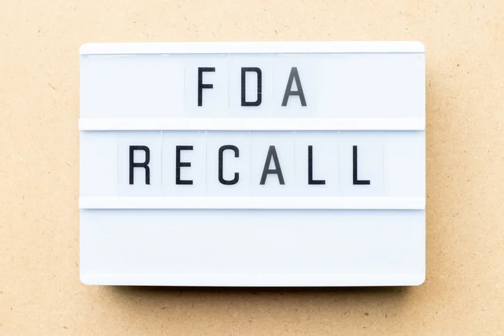 FDA recall sign