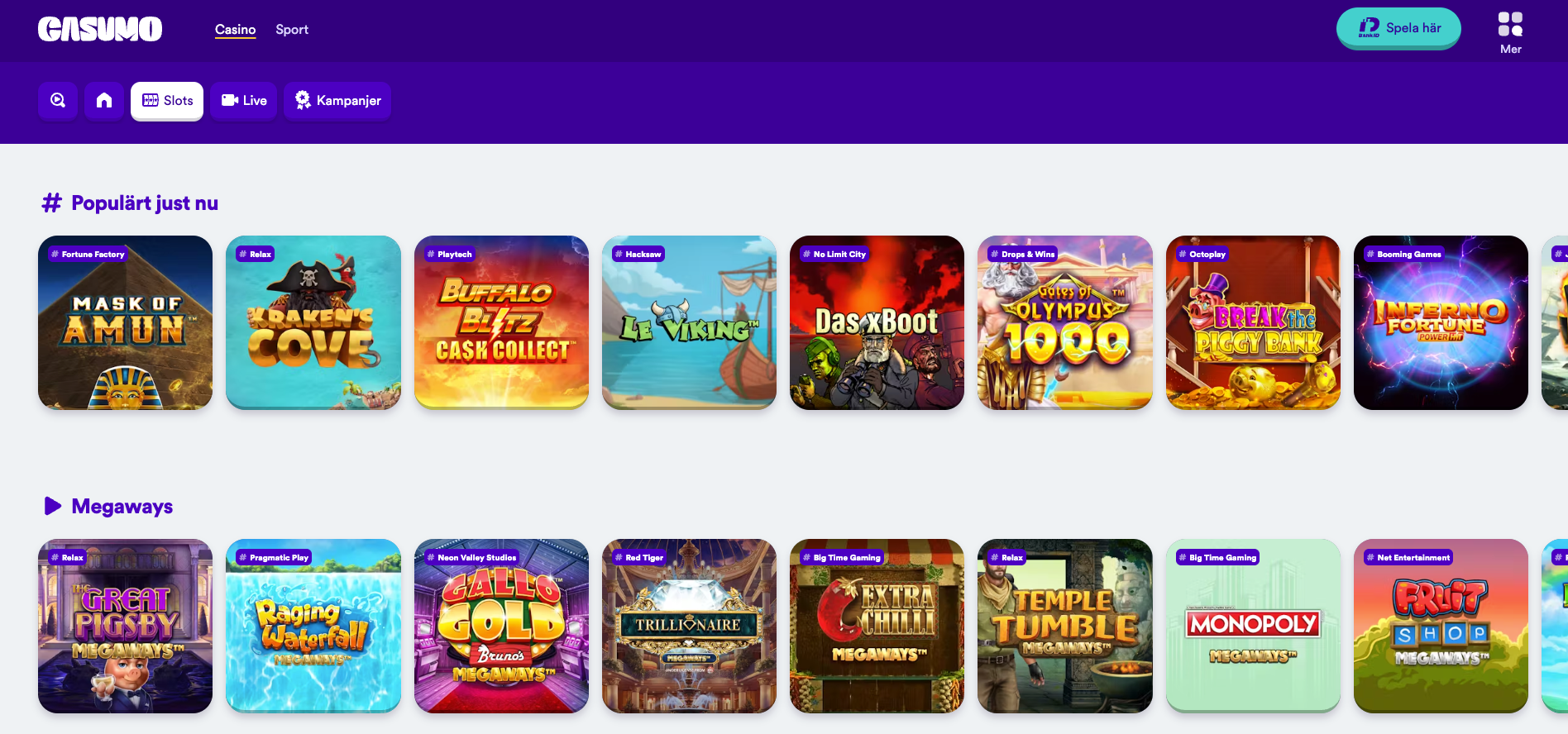 Casumo casino slots