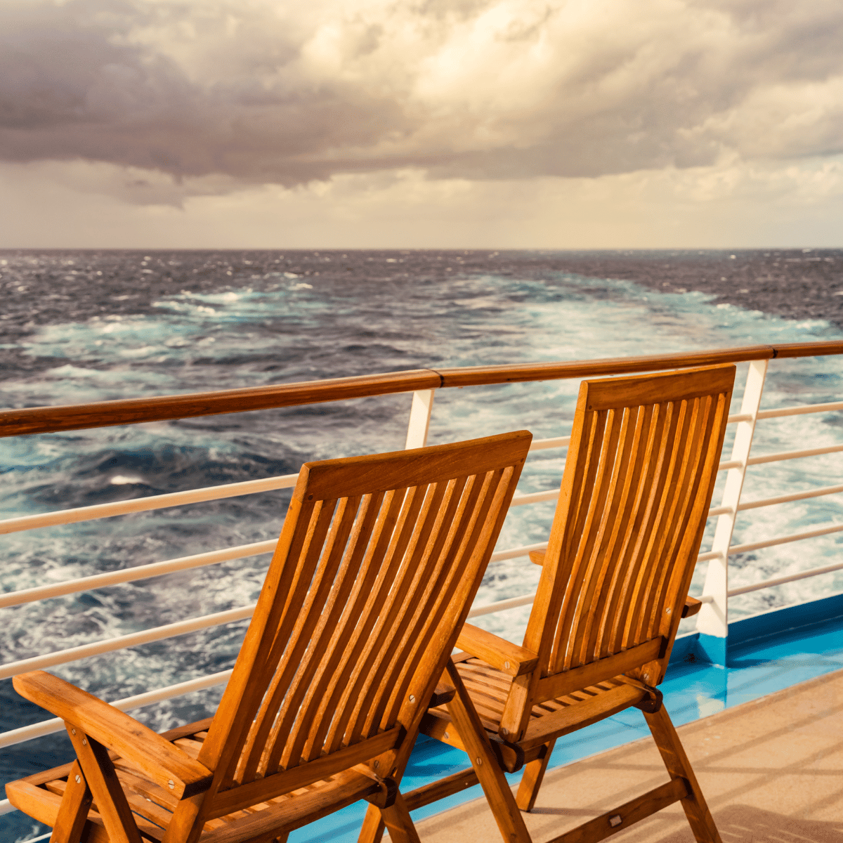 Cruise SHip Balcony with chairs