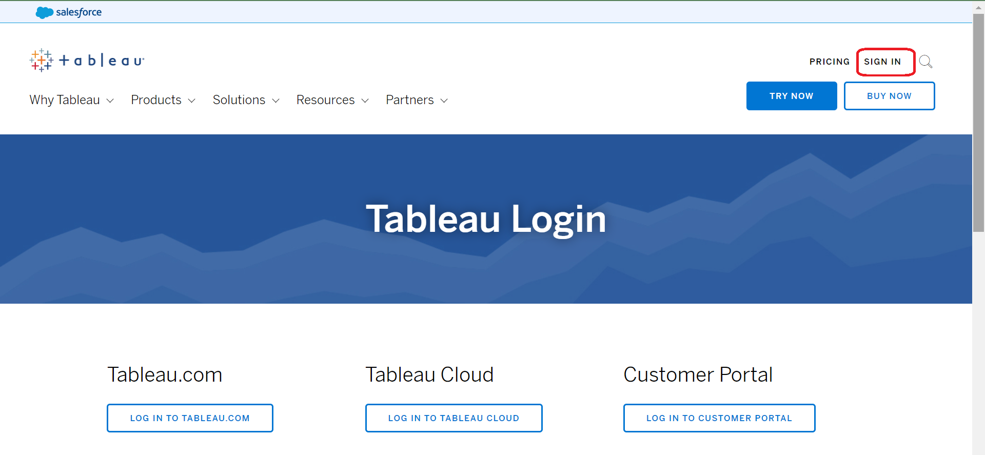 How to log in to Tableau