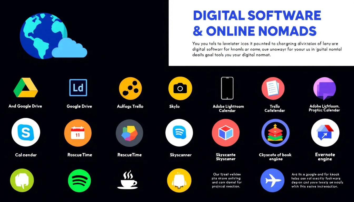 Essenzielle Software und Online-Tools für digitale Nomaden.