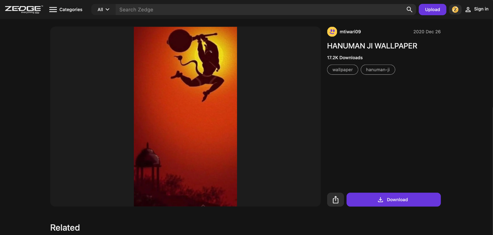 minimalist hanuman wallpaper hd